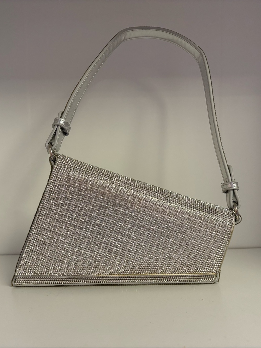 Rhinestone shoulder purse